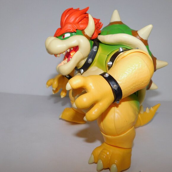 Super Mario Bros Movie 7" Bowser Action Figure w Fire Breathing Mist Effect - Picture 6 of 6